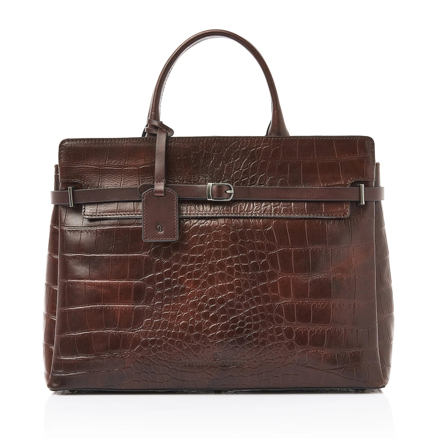 Castelijn en Beerens Limited Maison Laptoptas 15.6" Mocca Croco 80 9759MO