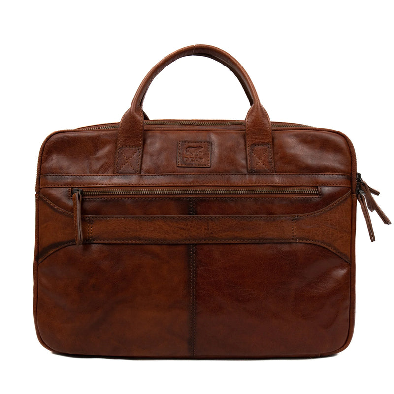 Beardesign Laptoptas AD43108 Cognac