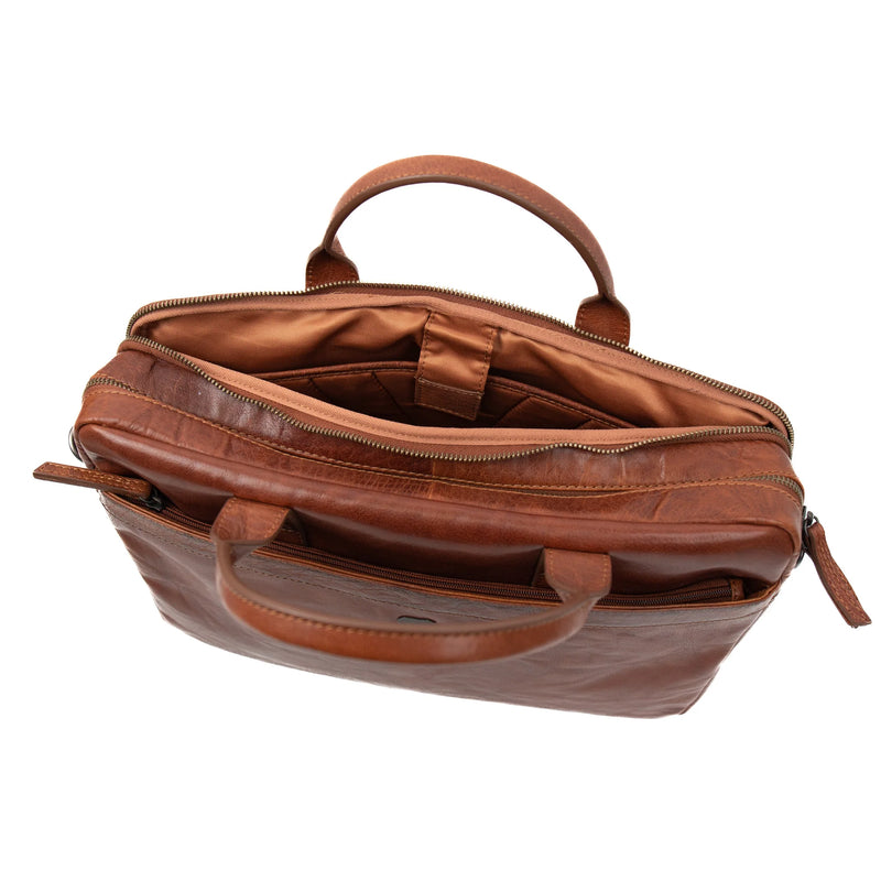 Beardesign Laptoptas AD43108 Cognac