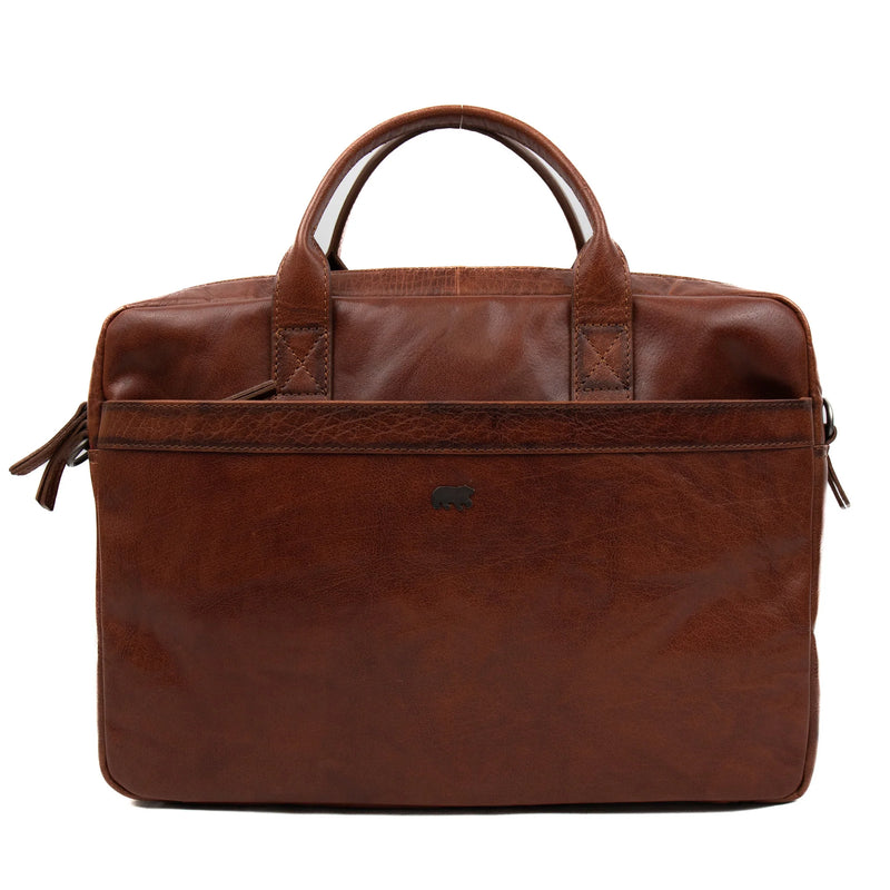 Beardesign Laptoptas AD43108 Cognac