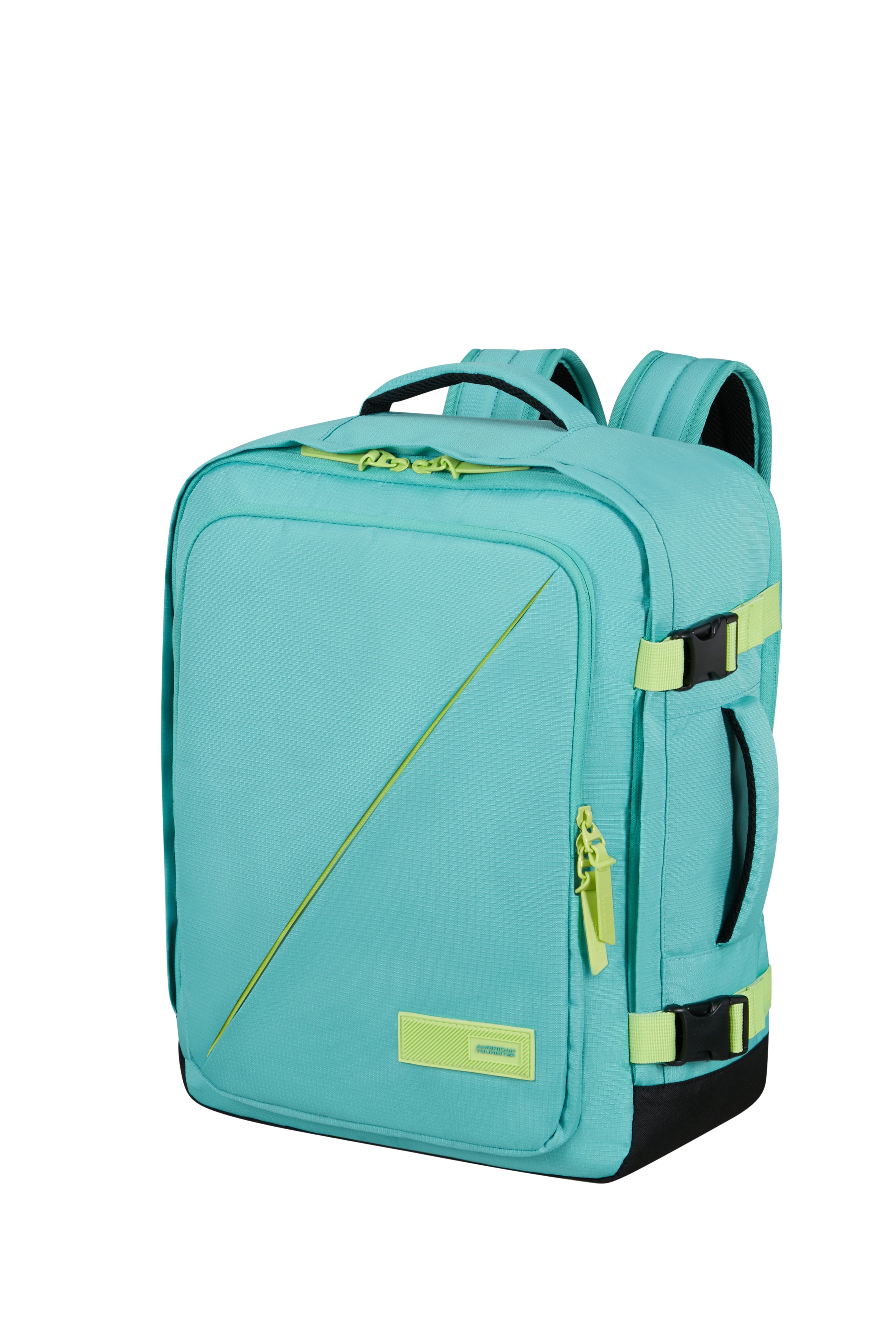 American Tourister Underseater Take2Cabin S/M Dusty Turquoise/Lime 40 x 30 x 20