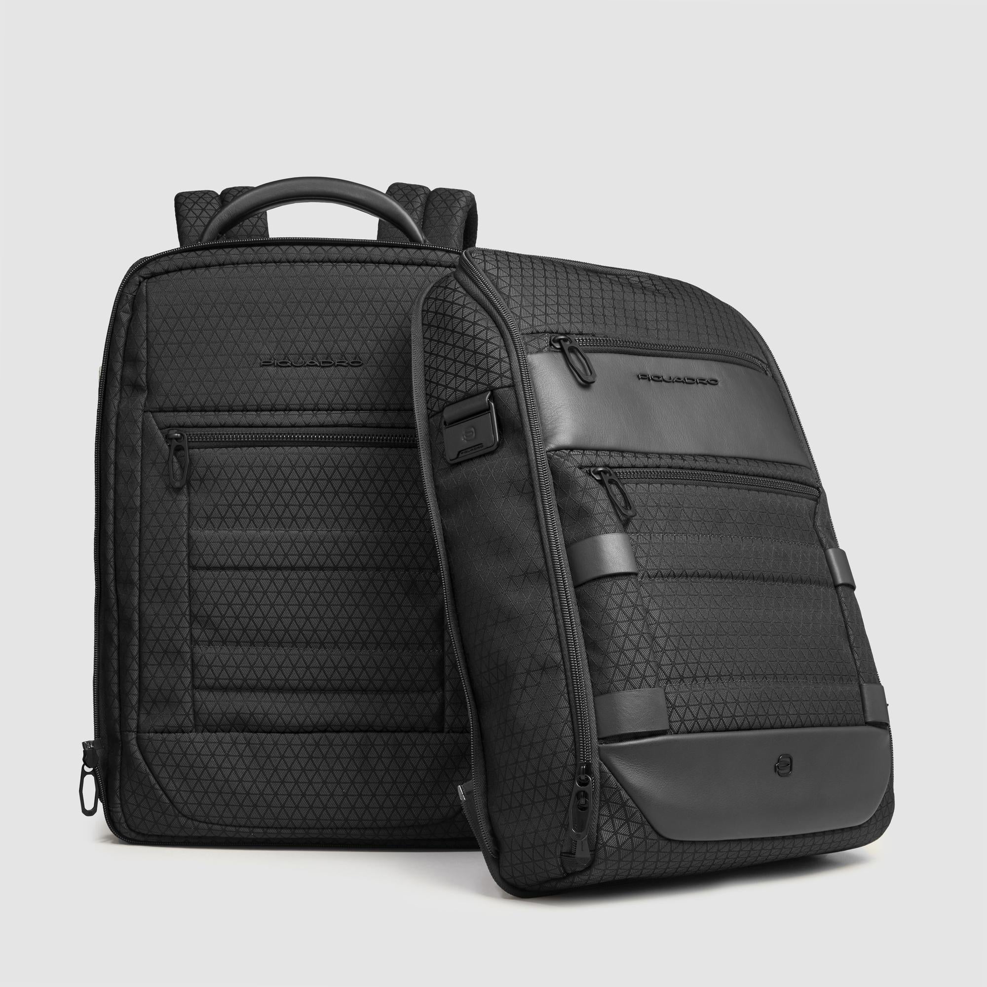 Piquadro Modular 2-in-1 Travel laptop backpack Noir 15.6"