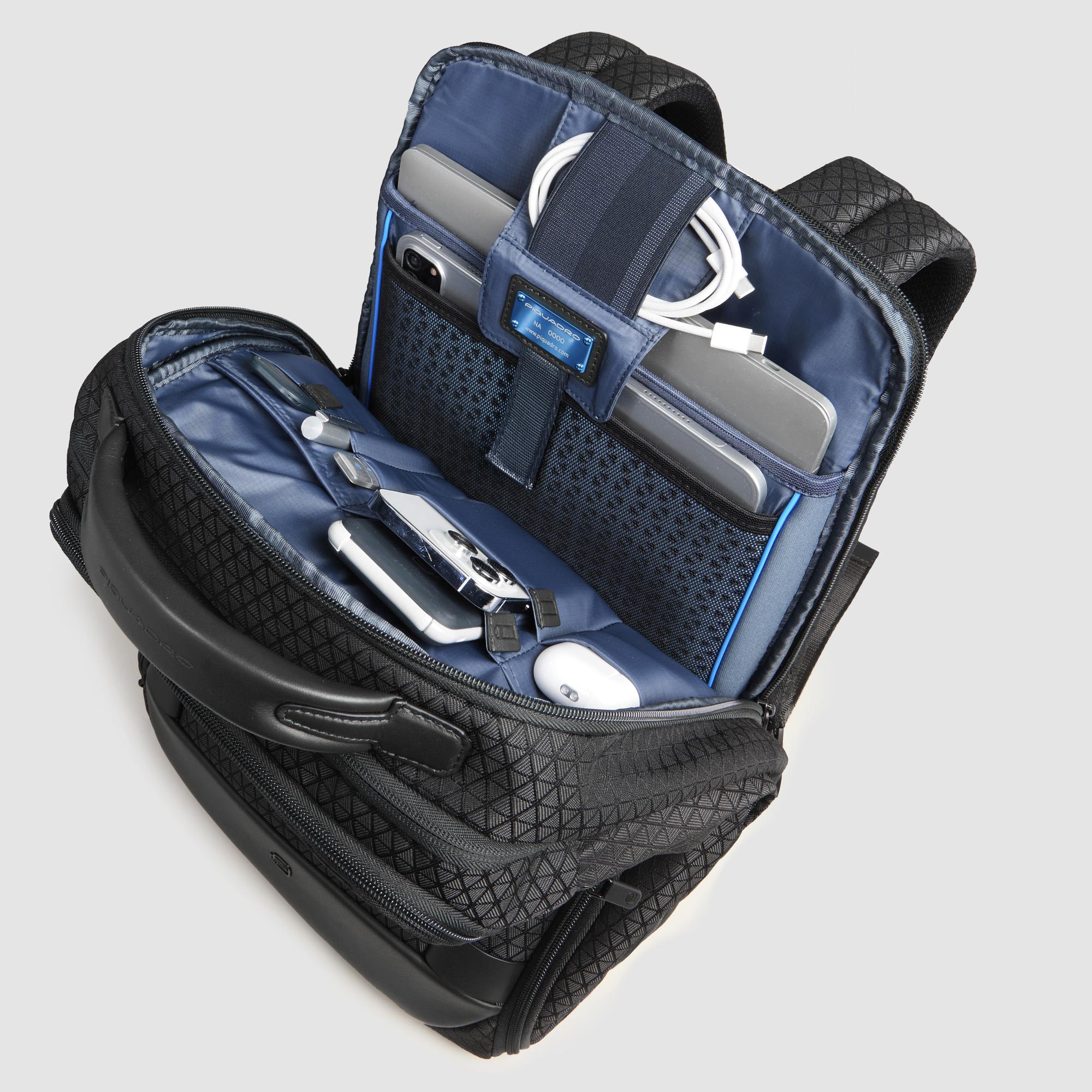 Piquadro Modular 2-in-1 Travel laptop backpack Noir 15.6"