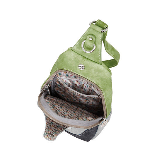 HIDIHI Slingbag Rugtas Carol CL23 Grijs- Groen