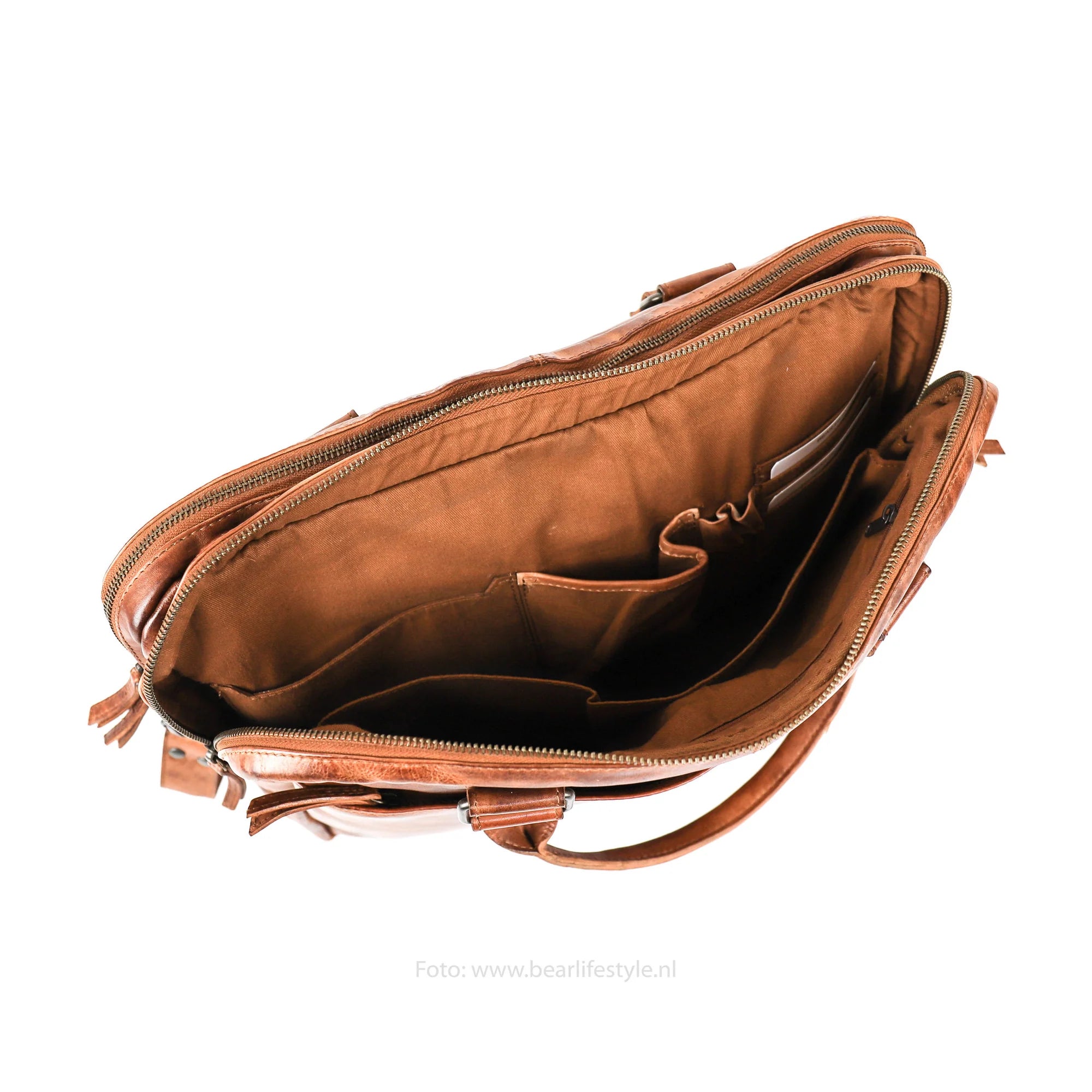 Beardesign Laptoptas CL32843 Cognac
