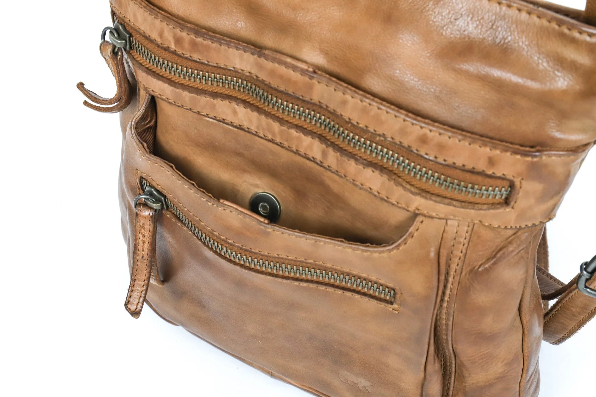 Beardesign Dames schoudertas CL40496 Cognac