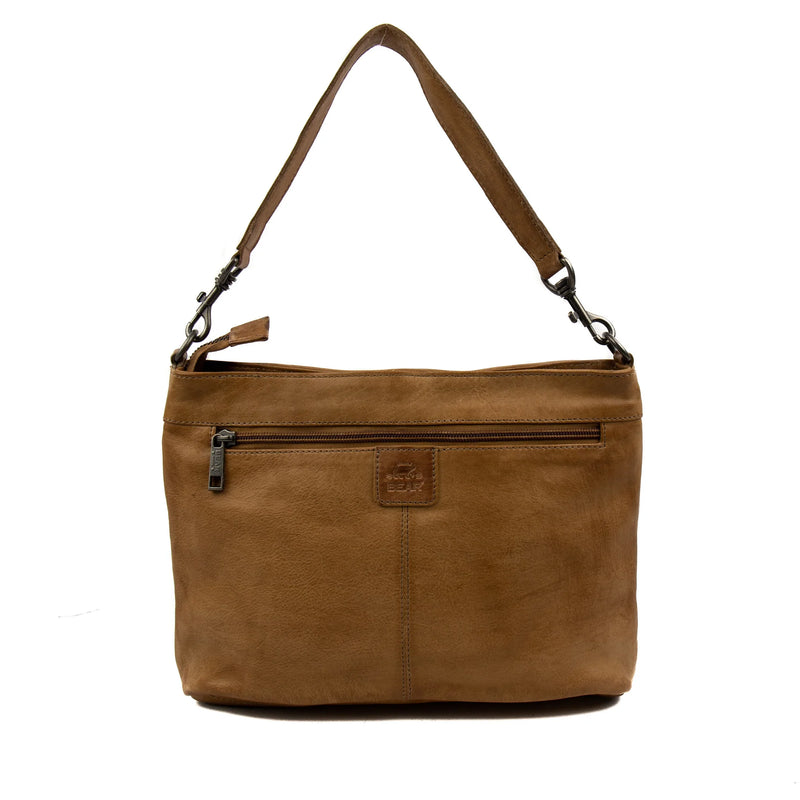 Beardesign Hand/schoudertas CP1536 Taupe Angelica