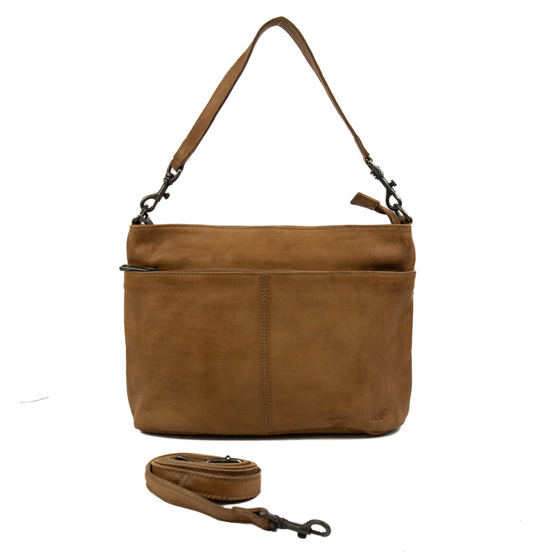 Beardesign Hand/schoudertas CP1536 Taupe Angelica