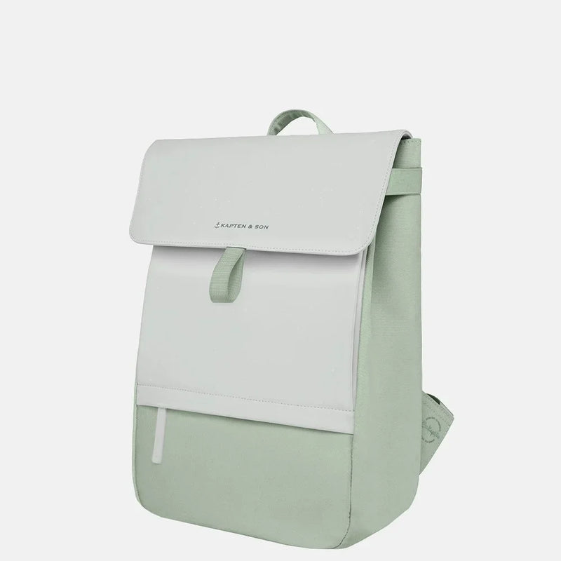 Kapten & Son Fyn Muted Mint Sprinkled 14Inch Laptop Rugtas