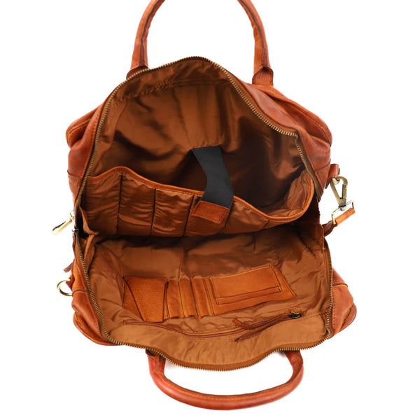 Beardesign Aktetas 15.6" Cognac MJ 1756