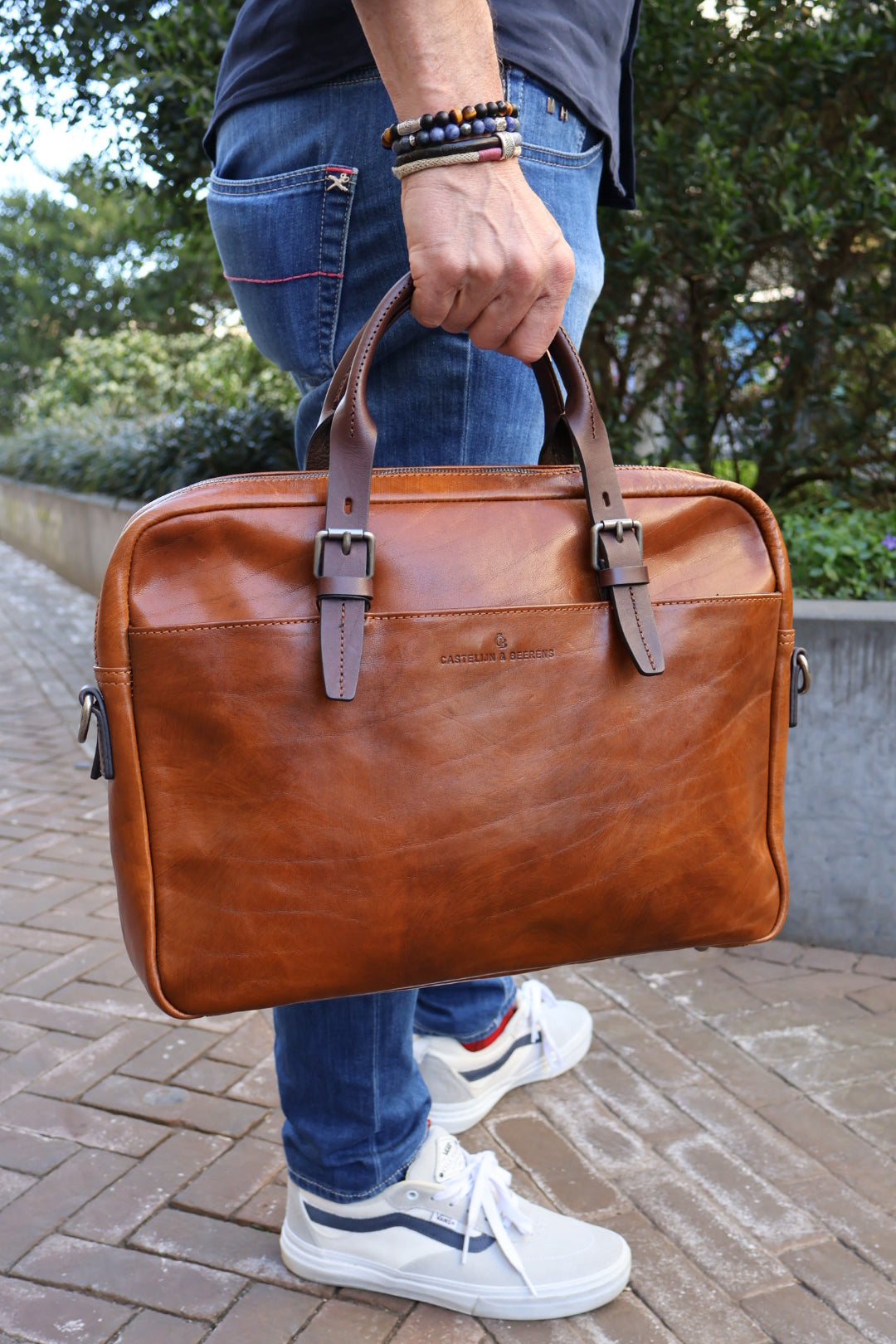 Castelijn & Beerens Rien Laptoptas 529472 Natural 15.6 Inch