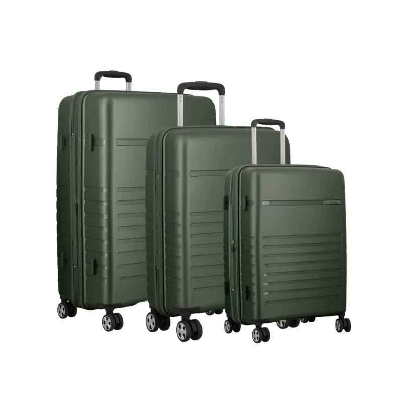 Jump Aven 3 delige kofferset 4 Wielen Khaki