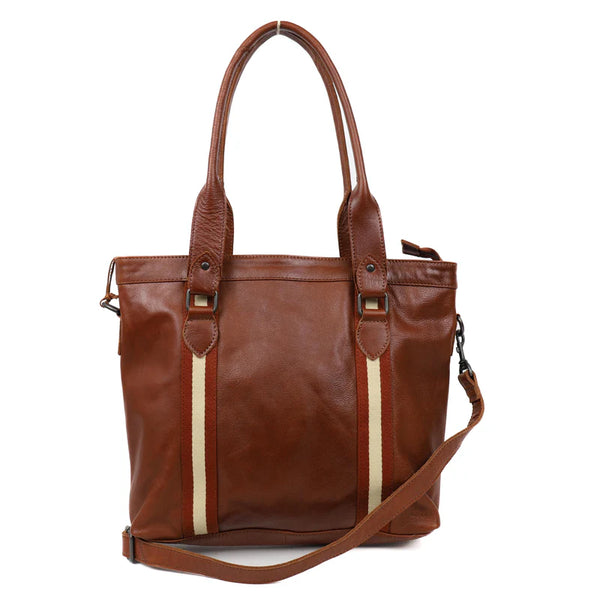 Beardesign Hand/schoudertas SL 2405 Tygo Cognac/stripe