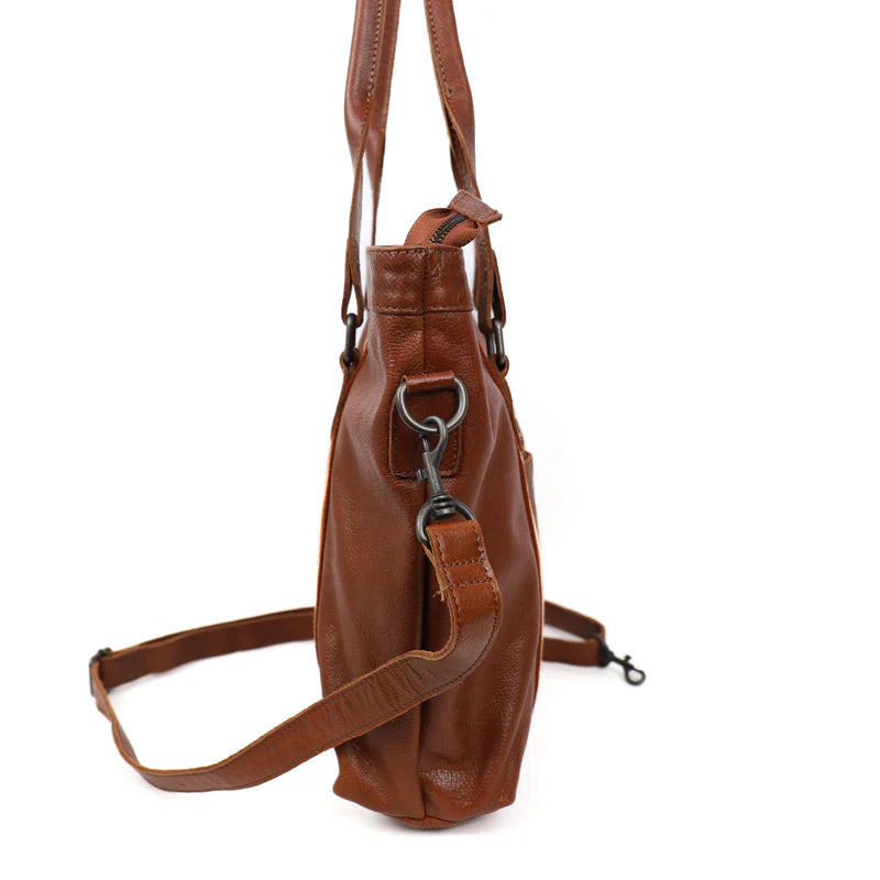 Beardesign Hand/schoudertas SL 2405 Tygo Cognac/stripe