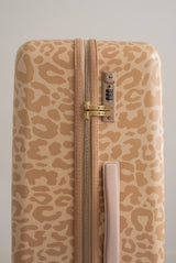 Mosz Lauren Beige Leopard Koffer Handbagage 55cm