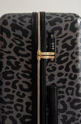 Mosz Lauren Zwart Leopard Koffer 76cm