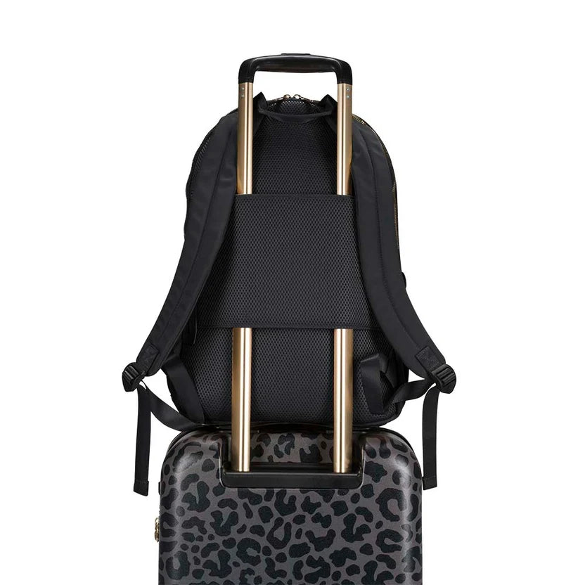 MŌSZ Laptoprugzak dames nylon 15.6 inch - zwart - Maren