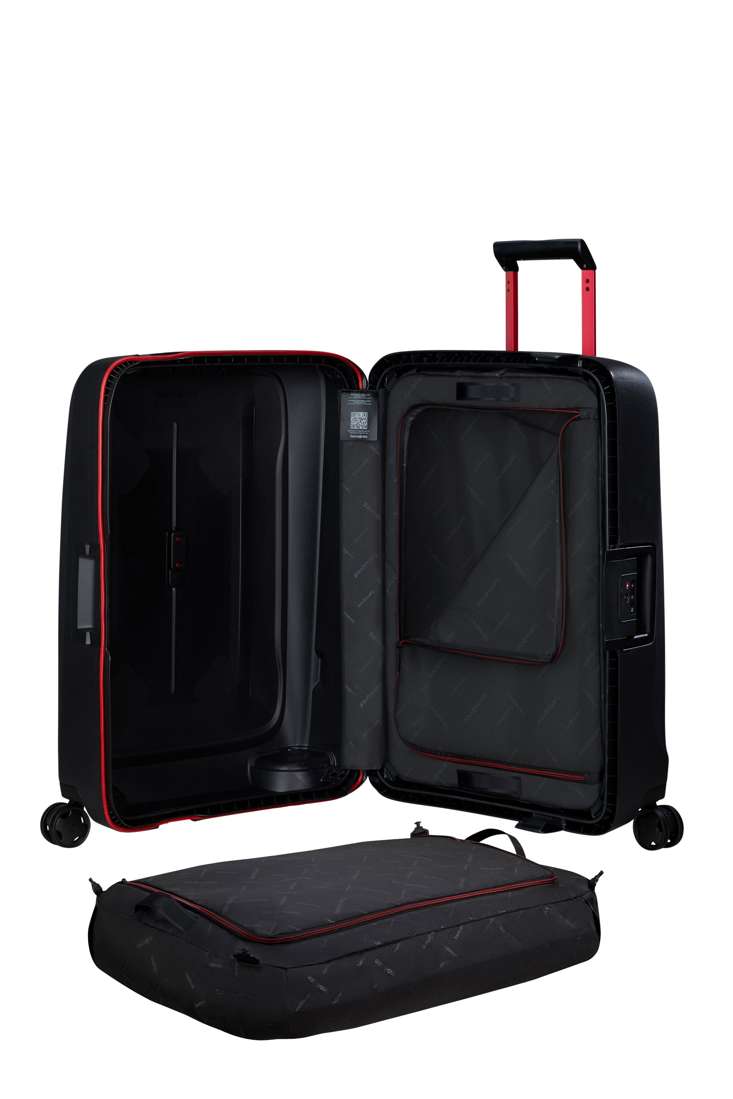 Samsonite Essens koffer 69CM Charcoal/Red