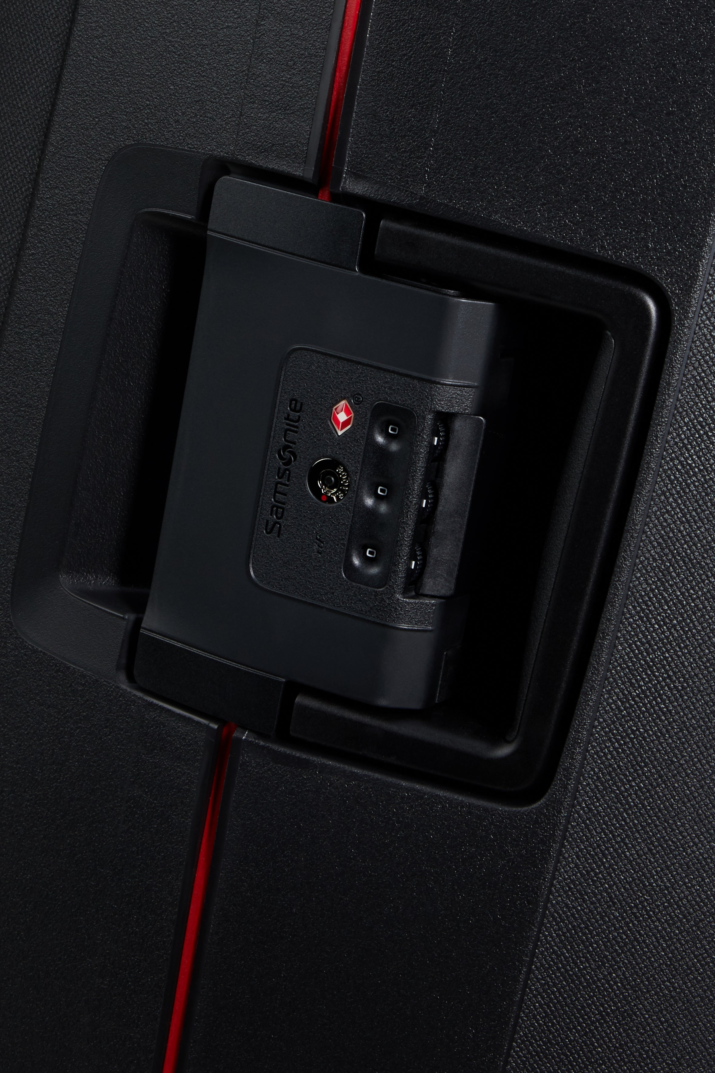 Samsonite Essens koffer 69CM Charcoal/Red