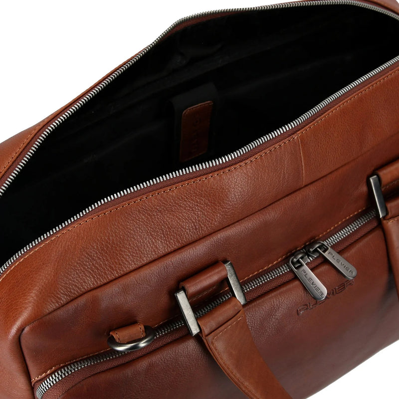 Plevier Bill 210-3 Cognac 16 Inch Laptoptas
