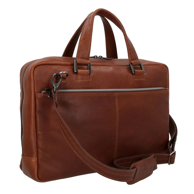 Plevier Bill 210-3 Cognac 16 Inch Laptoptas