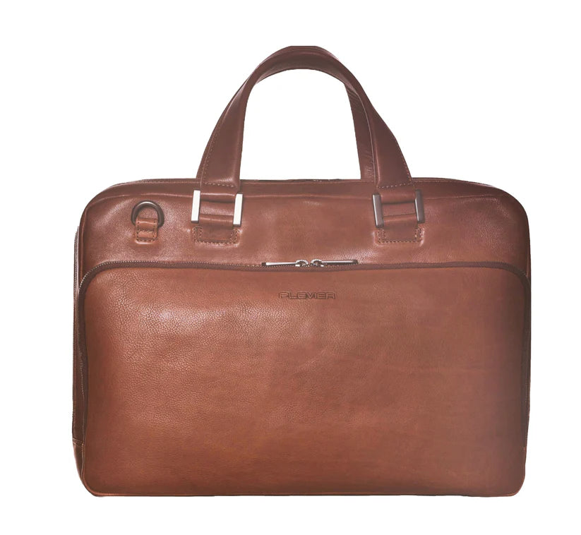 Plevier Bill 210-3 Cognac 16 Inch Laptoptas