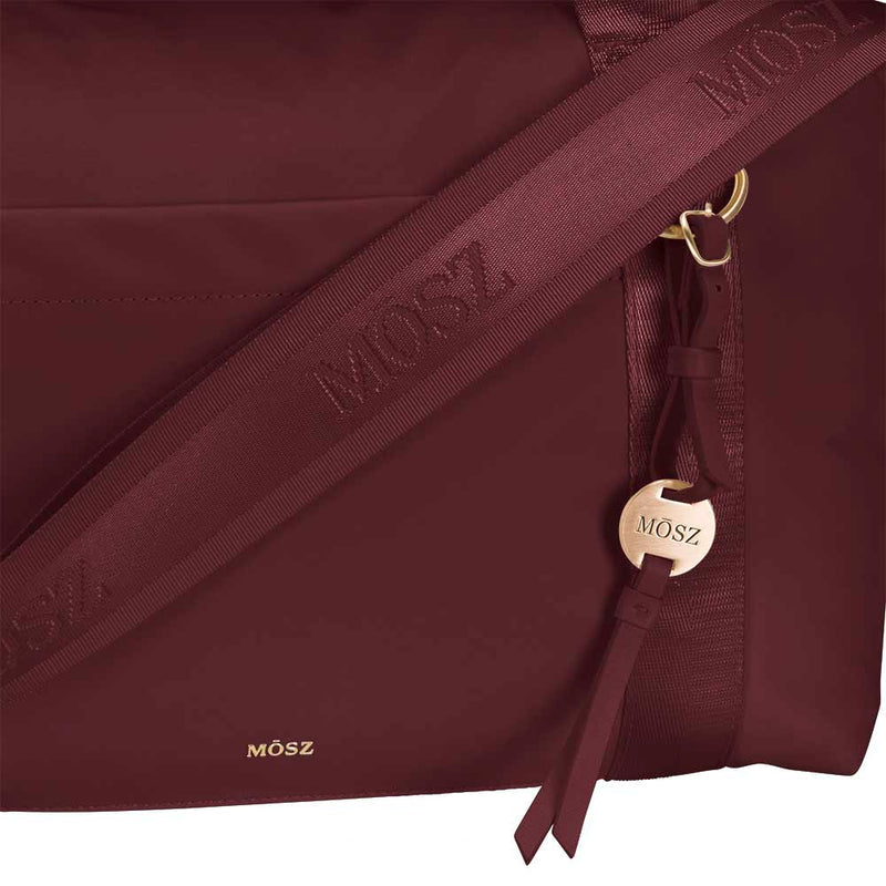 MŌSZ schoudertas - underseater- dames nylon 15.6 inch - aubergine - Sandy M