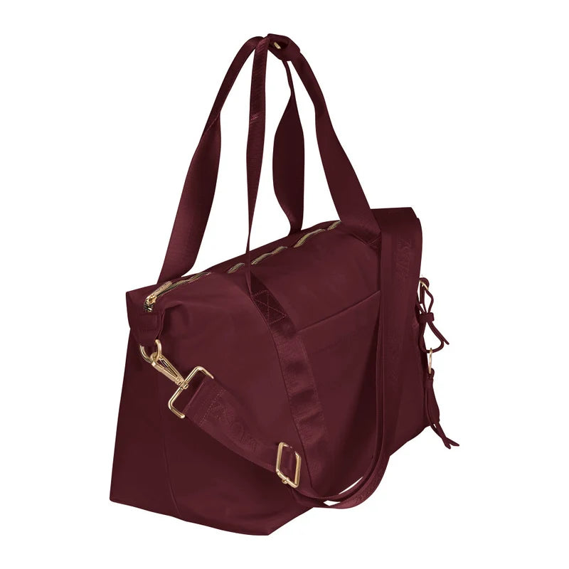 MŌSZ schoudertas - underseater- dames nylon 15.6 inch - aubergine - Sandy M
