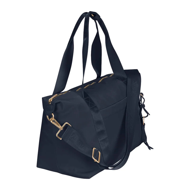 MŌSZ schoudertas - underseater- dames nylon 15.6 inch - donkerblauw - Sandy M