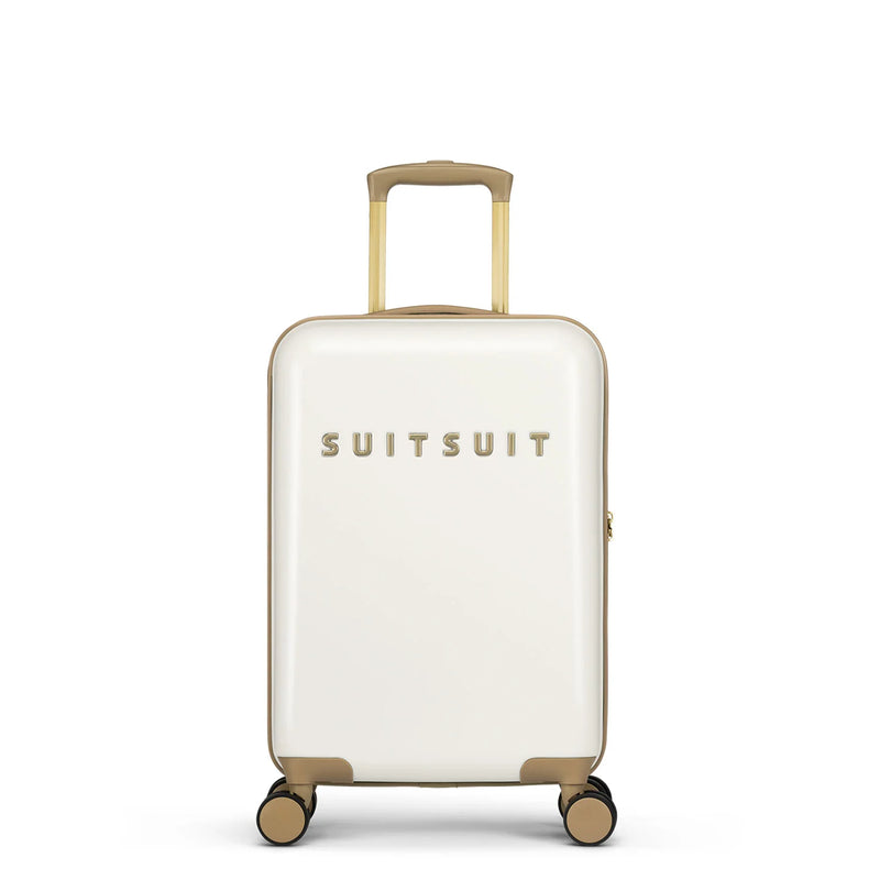 Suitsuit Fusion handbagage trolley 55CM White Swan