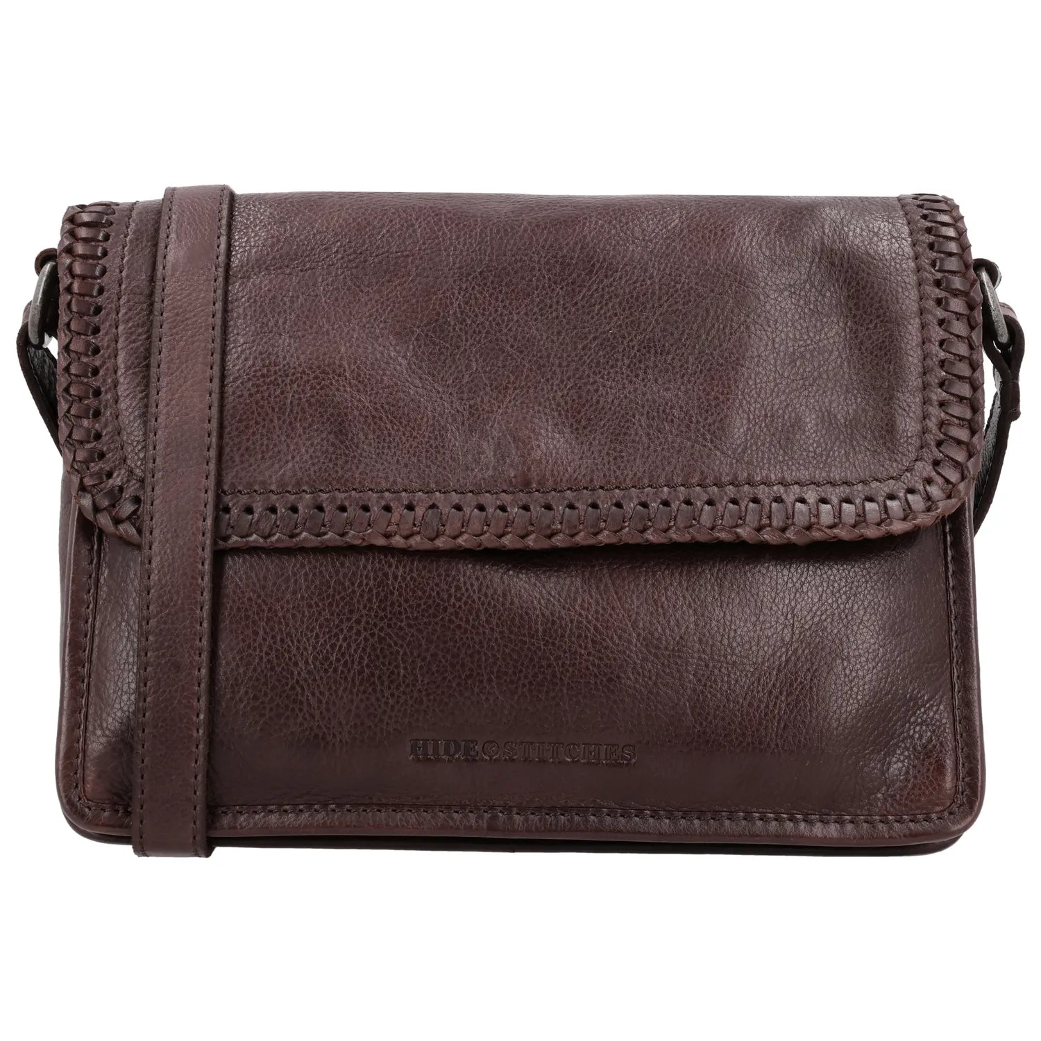 Hide & Stitches W00748 Donkerbruin Country