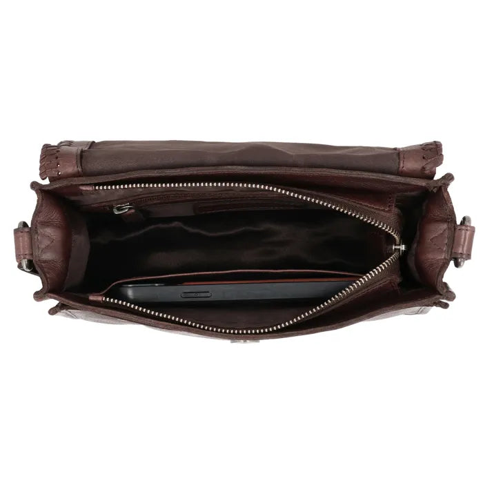 Hide & Stitches W00748 Donkerbruin Country