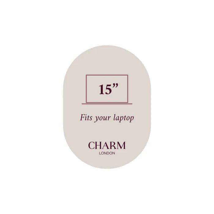 Charm London The Hamptons Laptoptas Crème 15,6 inch W01593 138 (34.5x19.4 cm)