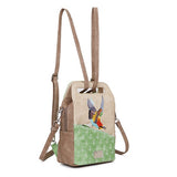 HIDIHI Rugtas/schoudertas Zzzerenade Beige/Cognac/Groen ZZ02