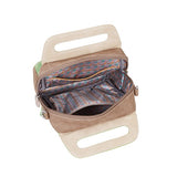 HIDIHI Rugtas/schoudertas Zzzerenade Beige/Cognac/Groen ZZ02