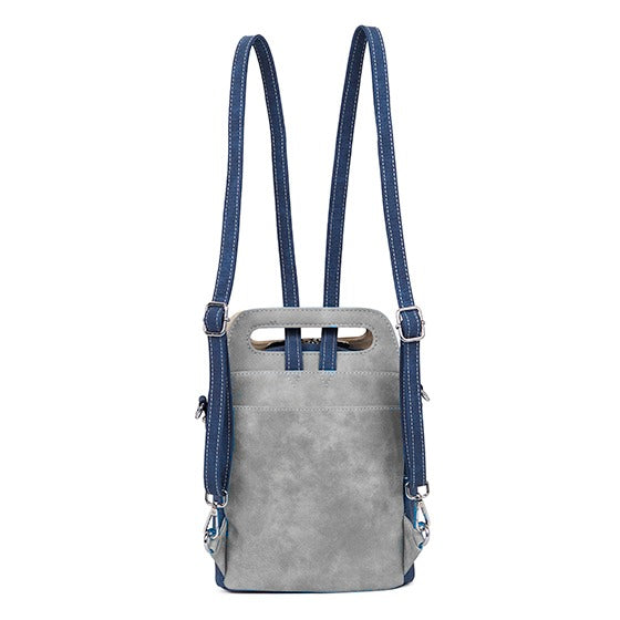 HIDIHI Rugtas/schoudertas Zzzerenade Beige/Blauw ZZ03