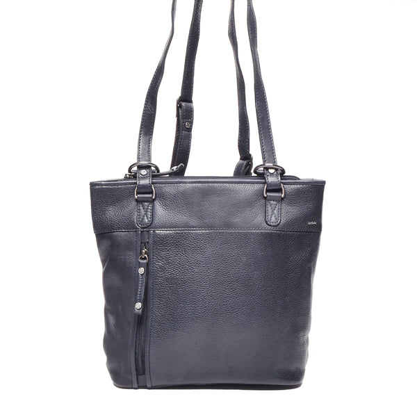 Berba leren convertible rugzak lucca 335-967-07 navy