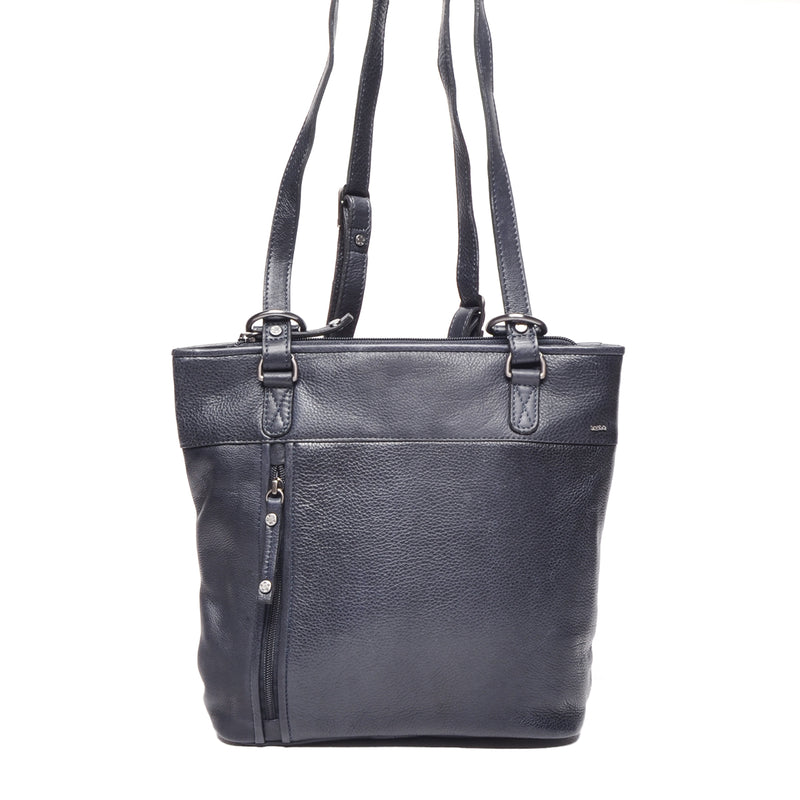 Berba leren convertible rugzak lucca 335-967-07 navy