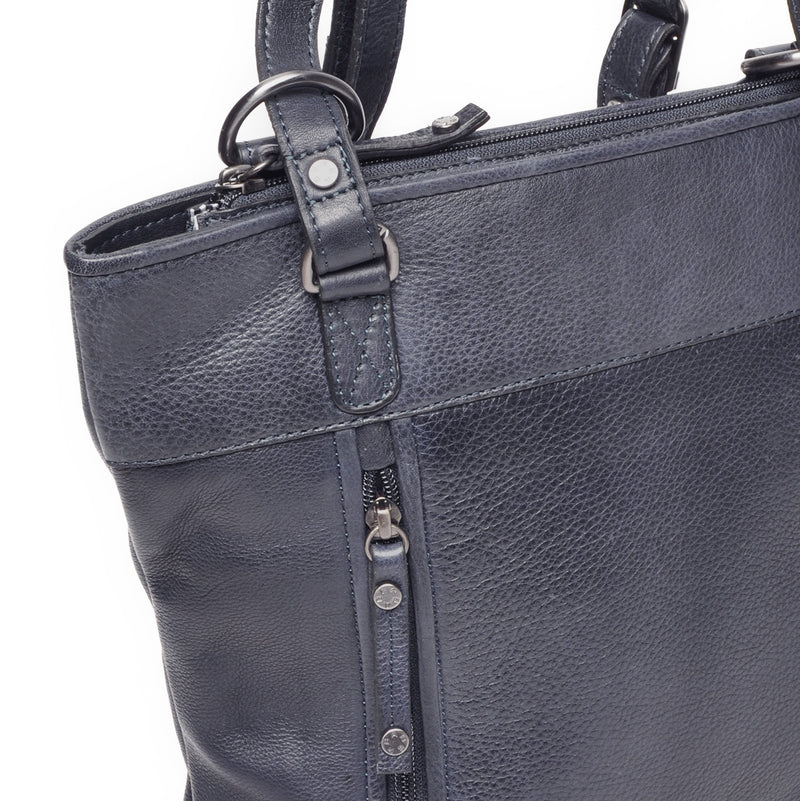 Berba leren convertible rugzak lucca 335-967-07 navy