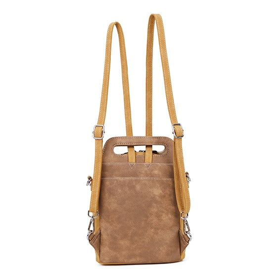 HIDIHI Rugtas/schoudertas Zzzerenade Beige/Cognac/Geel ZZ04