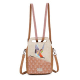 HIDIHI Rugtas/schoudertas Zzzerenade Beige/Cognac/Zacht roze ZZ01