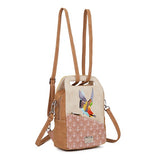HIDIHI Rugtas/schoudertas Zzzerenade Beige/Cognac/Zacht roze ZZ01