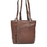 Berba leren convertible rugzak lucca 335-967-12 chocolate