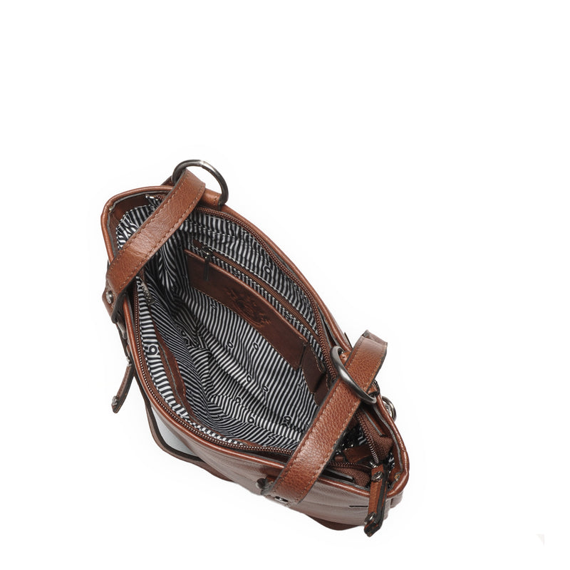 Berba leren convertible rugzak lucca 335-967-12 chocolate