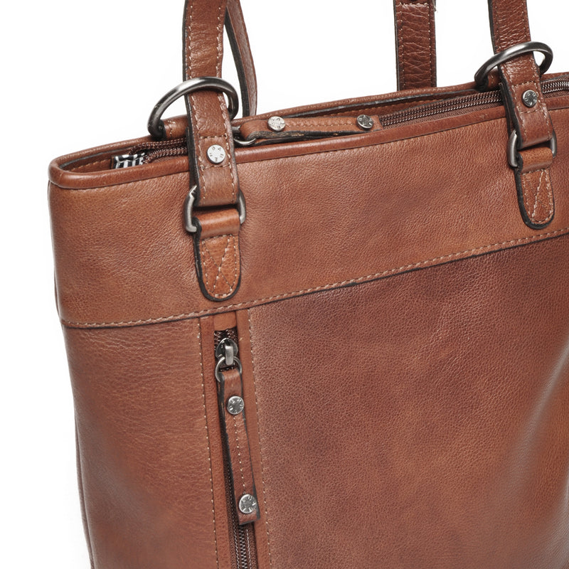 Berba leren convertible rugzak lucca 335-967-12 chocolate