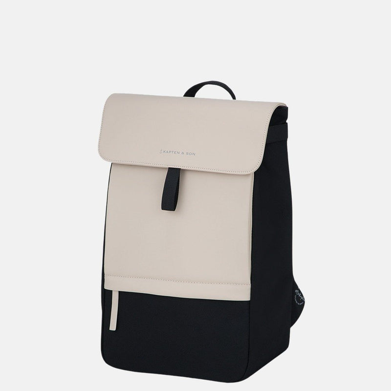 Kapten & Son Fyn Cream Black 14Inch Laptop Rugtas