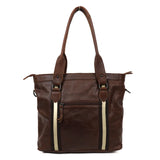 Beardesign Hand/schoudertas SL 2405 Tygo Bruin/stripe