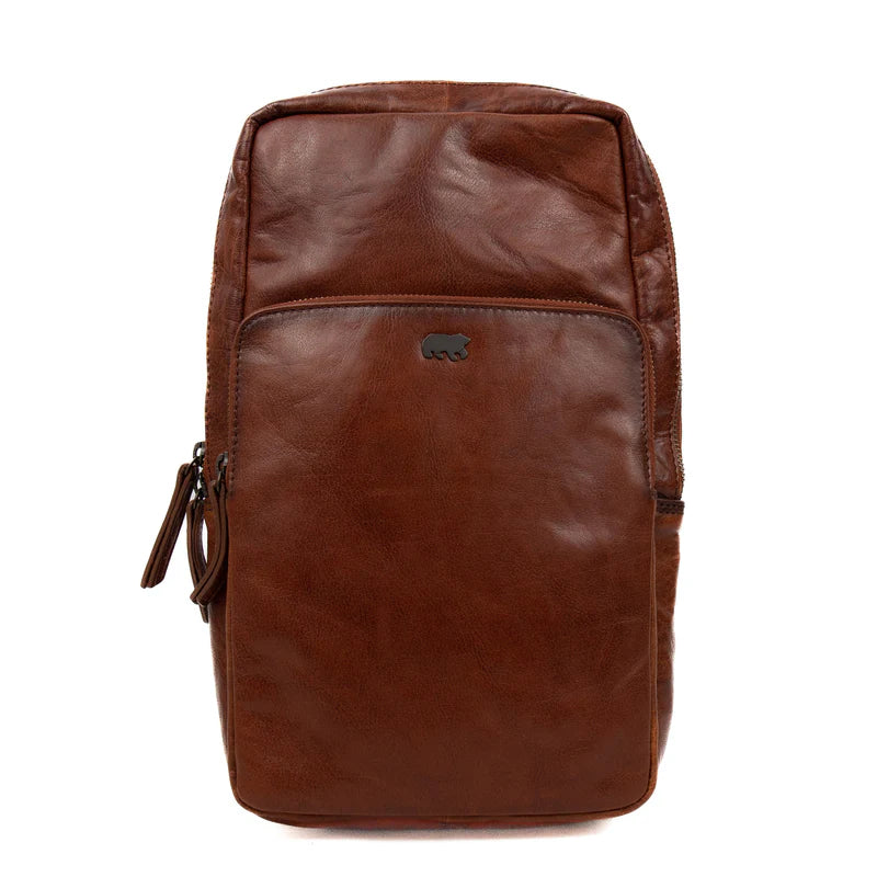 Beardesign crossbodytas Benjamin Cognac AD 43105