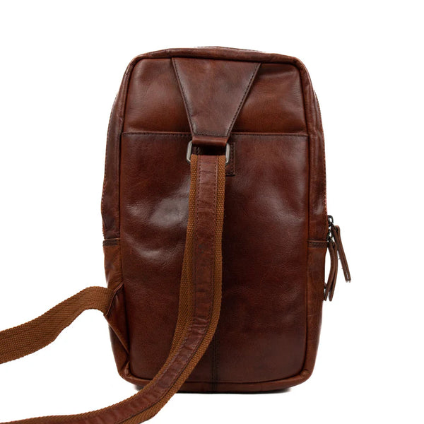 Beardesign crossbodytas Benjamin Cognac AD 43105