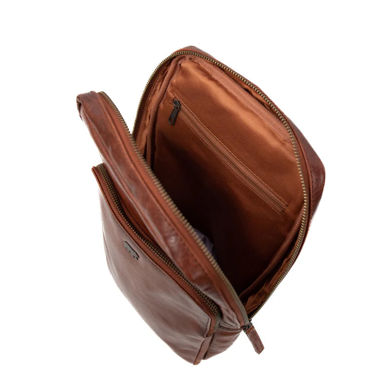 Beardesign crossbodytas Benjamin Cognac AD 43105